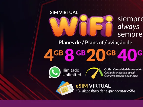 WiFi- eSIM Internet datos Móviles